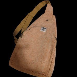 Hemp Sling Backpack- Hemp Cross body Bag-Hemp Shoulder Backpack Adjustable Strap